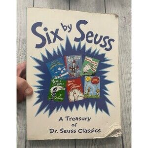Six by Seuss Softcover Book By Dr Seuss.  A Treasury of Dr Seuss Classics